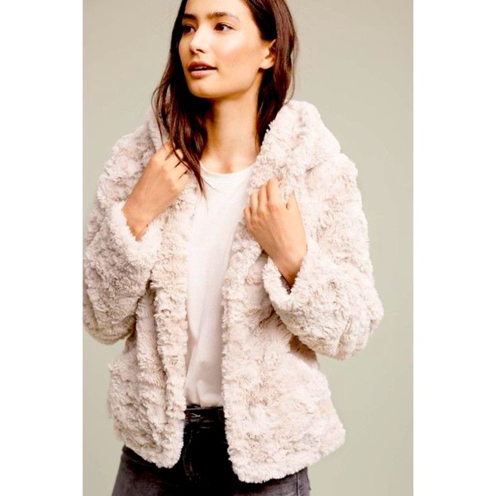Anthropologie Glacie Faux-Fur Jacket